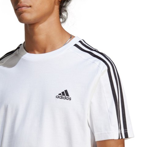 Adidas Koszulka męska adidas Essentials Single Jersey 3-Stripes Tee biała IC9336 Adidas Koszulka męska adidas Essentials Single Jersey 3-Stripes Tee biała IC9336