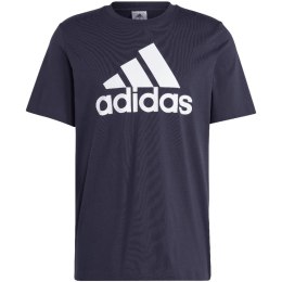 Adidas Koszulka męska adidas Essentials Single Jersey 3-Stripes Tee granatowa IC9348