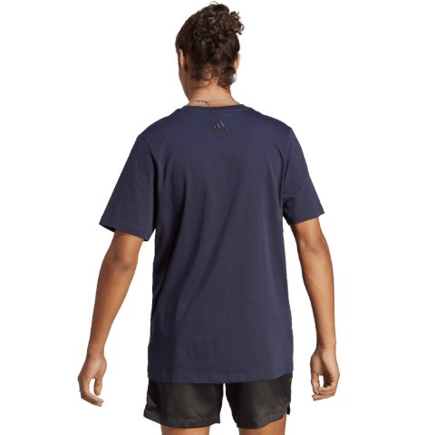 Adidas Koszulka męska adidas Essentials Single Jersey 3-Stripes Tee granatowa IC9348 Adidas Koszulka męska adidas Essentials Single Jersey 3-Stripes Tee granatowa IC9348