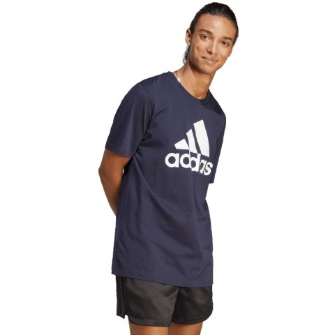 Adidas Koszulka męska adidas Essentials Single Jersey 3-Stripes Tee granatowa IC9348 Adidas Koszulka męska adidas Essentials Single Jersey 3-Stripes Tee granatowa IC9348