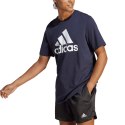 Adidas Koszulka męska adidas Essentials Single Jersey 3-Stripes Tee granatowa IC9348