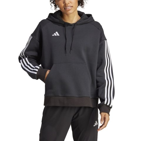 Adidas teamwear Bluza damska adidas Tiro 23 Competition Hoodie czarna IC4616 Adidas teamwear Bluza damska adidas Tiro 23 Competition Hoodie czarna IC4616