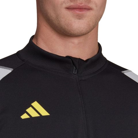 Adidas teamwear Bluza męska adidas Tiro 23 Competition Training Top czarno-szara HU1307 Adidas teamwear Bluza męska adidas Tiro 23 Competition Training Top czarno-szara HU1307