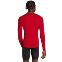 Adidas teamwear Koszulka męska adidas Techfit Aeroready Long Sleeve Tee czerwona HP0639