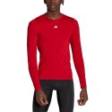 Adidas teamwear Koszulka męska adidas Techfit Aeroready Long Sleeve Tee czerwona HP0639