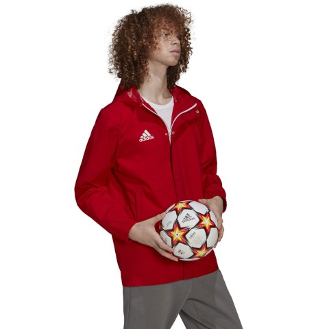 Adidas teamwear Kurtka męska adidas Entrada 22 All-Weather czerwona IK4009 Adidas teamwear Kurtka męska adidas Entrada 22 All-Weather czerwona IK4009