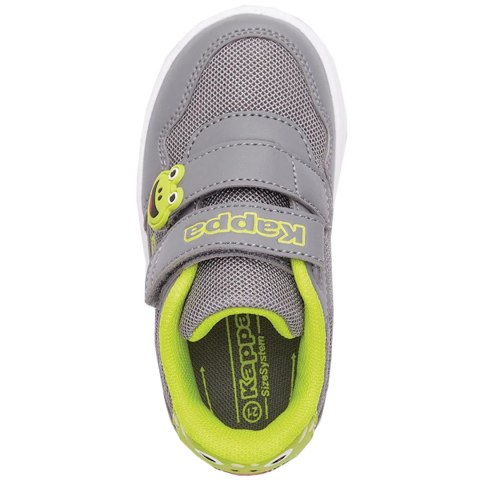 Kappa Buty dla dzieci Kappa PIO M Sneakers szaro-limonkowe 280023M 1633 Kappa Buty dla dzieci Kappa PIO M Sneakers szaro-limonkowe 280023M 1633