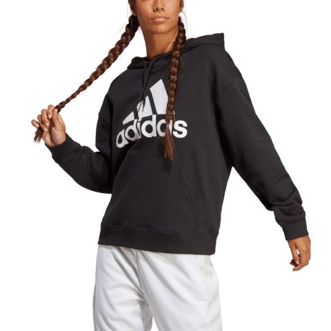 Adidas Bluza damska adidas Essentials Big Logo Oversized French Terry Hoodie czarna HR4934 Adidas Bluza damska adidas Essentials Big Logo Oversized French Terry Hoodie czarna HR4934