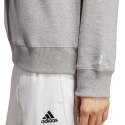 Adidas Bluza damska adidas Essentials Linear French Terry szara IC6880