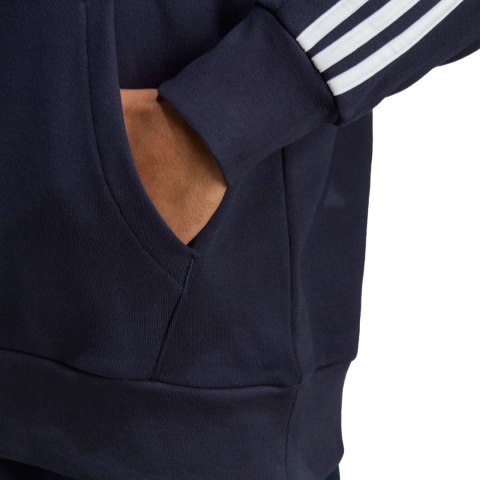 Adidas Bluza męska adidas Essentials French Terry 3-Stripes Hoodie granatowa IC0436 Adidas Bluza męska adidas Essentials French Terry 3-Stripes Hoodie granatowa IC0436