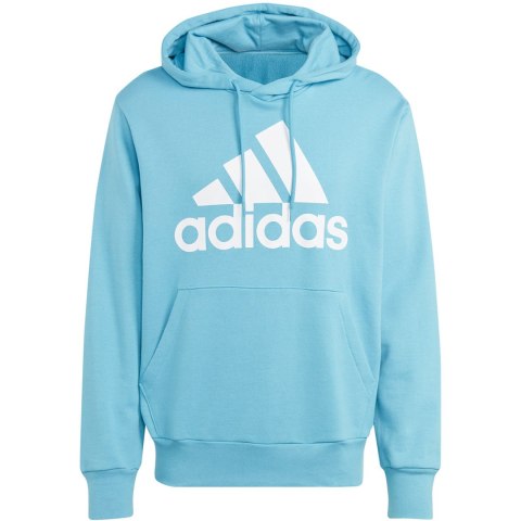 Adidas Bluza męska adidas Essentials French Terry Big Logo Hoodie błękitna IC9367