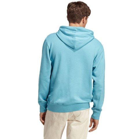 Adidas Bluza męska adidas Essentials French Terry Big Logo Hoodie błękitna IC9367 Adidas Bluza męska adidas Essentials French Terry Big Logo Hoodie błękitna IC9367