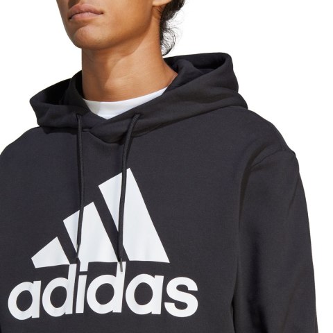 Adidas Bluza męska adidas Essentials French Terry Big Logo Hoodie czarna IC9363 Adidas Bluza męska adidas Essentials French Terry Big Logo Hoodie czarna IC9363