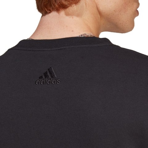 Adidas Bluza męska adidas Essentials French Terry Big Logo czarna IC9324 Adidas Bluza męska adidas Essentials French Terry Big Logo czarna IC9324