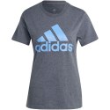 Adidas Koszulka damska adidas Loungewear Essentials Logo Tee szara IC0634