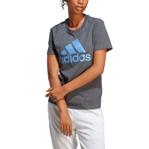 Adidas Koszulka damska adidas Loungewear Essentials Logo Tee szara IC0634 Adidas Koszulka damska adidas Loungewear Essentials Logo Tee szara IC0634