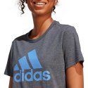 Adidas Koszulka damska adidas Loungewear Essentials Logo Tee szara IC0634