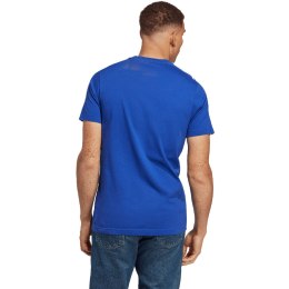 Adidas Koszulka męska adidas Essentials Single Jersey 3-Stripes niebieska IC9338