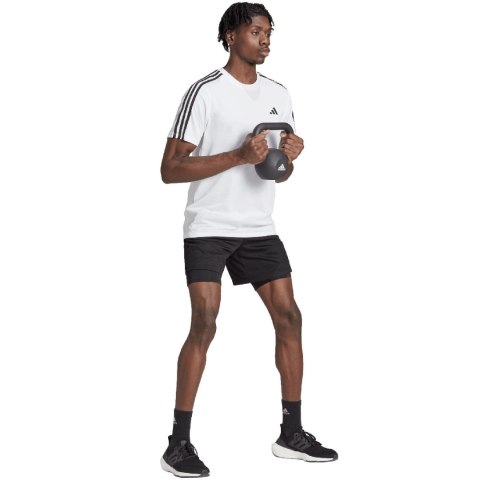 Adidas Koszulka męska adidas Train Essentials 3-Stripes Training Tee biała IB8151 Adidas Koszulka męska adidas Train Essentials 3-Stripes Training Tee biała IB8151