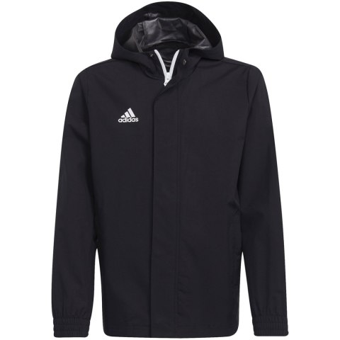 Adidas teamwear Kurtka dla dzieci adidas Entrada 22 All-Weather czarna IK4014