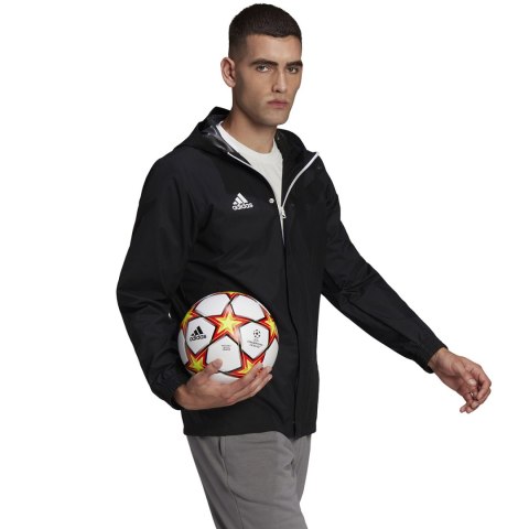 Adidas teamwear Kurtka męska adidas Entrada 22 All-Weather czarna IK4010 Adidas teamwear Kurtka męska adidas Entrada 22 All-Weather czarna IK4010