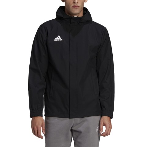 Adidas teamwear Kurtka męska adidas Entrada 22 All-Weather czarna IK4010 Adidas teamwear Kurtka męska adidas Entrada 22 All-Weather czarna IK4010