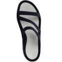 Crocs Klapki damskie Crocs Swiftwater Sandal W granatowo-białe 203998 462