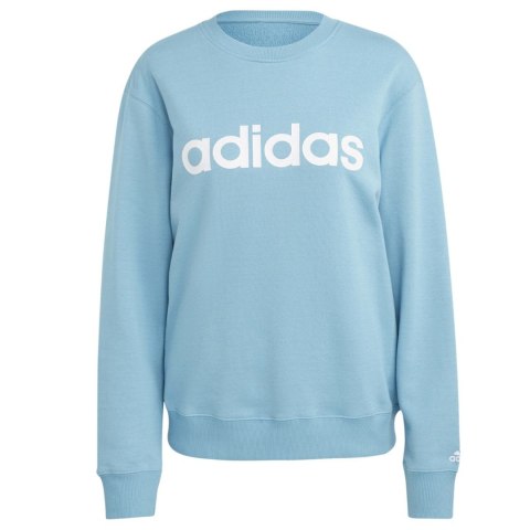 Adidas Bluza damska adidas Essentials Linear French Terry błękitna IC6882