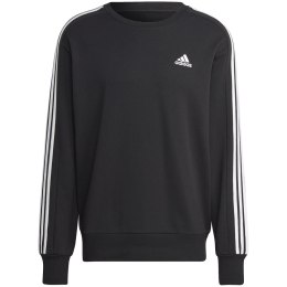 Adidas Bluza męska adidas Essentials French Terry 3-Stripes czarna IC9317