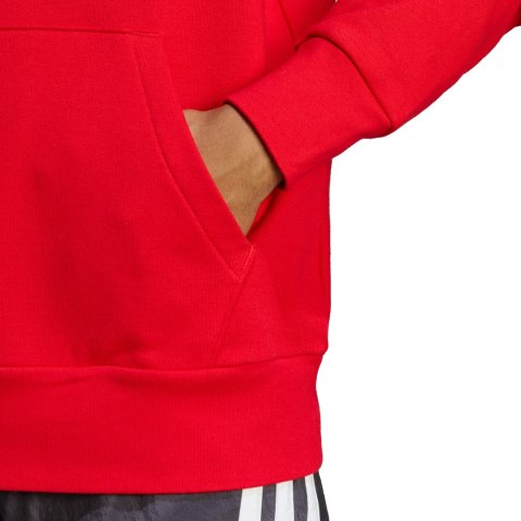 Adidas Bluza męska adidas Essentials French Terry Big Logo Hoodie czerwona IC9365 Adidas Bluza męska adidas Essentials French Terry Big Logo Hoodie czerwona IC9365