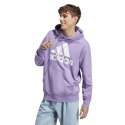 Adidas Bluza męska adidas Essentials French Terry Big Logo Hoodie fioletowa IC9368