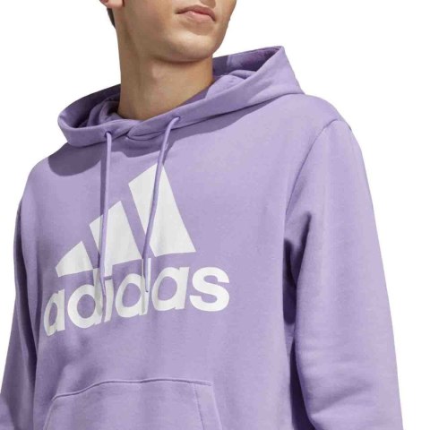 Adidas Bluza męska adidas Essentials French Terry Big Logo Hoodie fioletowa IC9368 Adidas Bluza męska adidas Essentials French Terry Big Logo Hoodie fioletowa IC9368