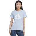 Adidas Koszulka damska adidas Loungewear Essentials Logo Tee błękitna IC0637