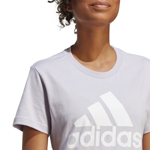 Adidas Koszulka damska adidas Loungwear Essentials Logo Tee fioletowa IC0633 Adidas Koszulka damska adidas Loungwear Essentials Logo Tee fioletowa IC0633