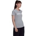 Adidas Koszulka damska adidas Loungwear Essentials Slim Logo szara HL2053