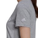 Adidas Koszulka damska adidas Loungwear Essentials Slim Logo szara HL2053