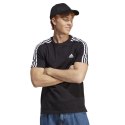 Adidas Koszulka męska adidas Essentials Single Jersey 3-Stripes Tee czarna IC9334