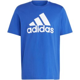 Adidas Koszulka męska adidas Essentials Single Jersey Big Logo niebieska IC9351