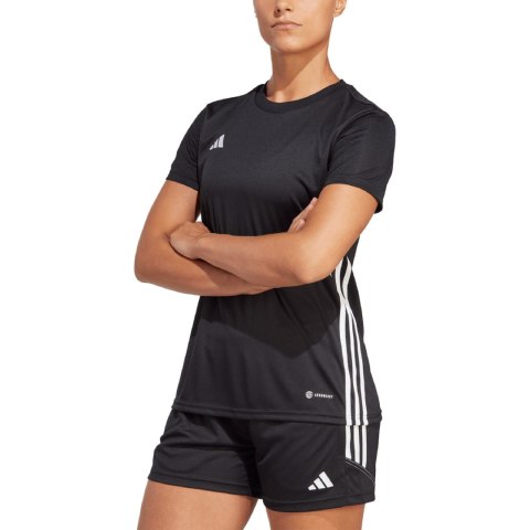 Adidas teamwear Koszulka damska adidas Tabela 23 Jersey czarna H44532 Adidas teamwear Koszulka damska adidas Tabela 23 Jersey czarna H44532