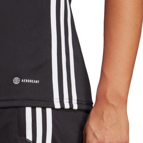 Adidas teamwear Koszulka damska adidas Tabela 23 Jersey czarna H44532 Adidas teamwear Koszulka damska adidas Tabela 23 Jersey czarna H44532