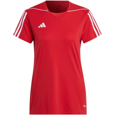 Adidas teamwear Koszulka damska adidas Tiro 23 League Jersey czerwona HT6549 Adidas teamwear Koszulka damska adidas Tiro 23 League Jersey czerwona HT6549