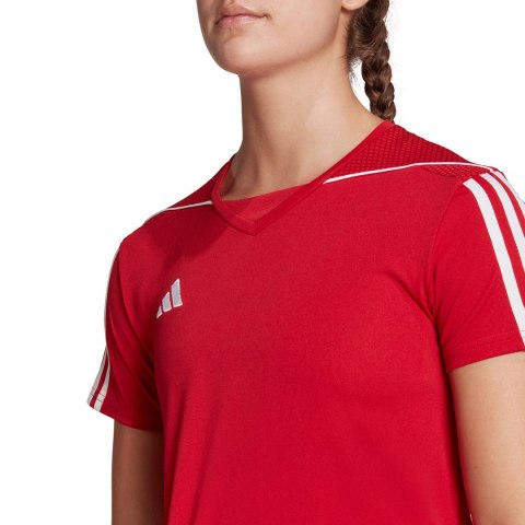 Adidas teamwear Koszulka damska adidas Tiro 23 League Jersey czerwona HT6549 Adidas teamwear Koszulka damska adidas Tiro 23 League Jersey czerwona HT6549