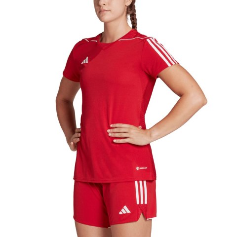 Adidas teamwear Koszulka damska adidas Tiro 23 League Jersey czerwona HT6549 Adidas teamwear Koszulka damska adidas Tiro 23 League Jersey czerwona HT6549