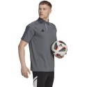 Adidas teamwear Koszulka męska adidas Tiro 23 Competition Polo szara HU1344