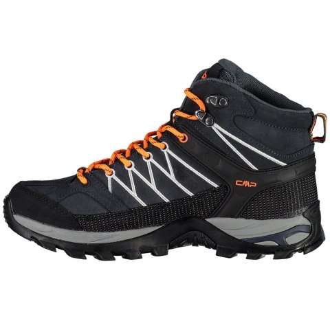 CMP Buty trekkingowe męskie CMP Rigel Mid WP czarno-pomarańczowe 3Q1294756UE CMP Buty trekkingowe męskie CMP Rigel Mid WP czarno-pomarańczowe 3Q1294756UE