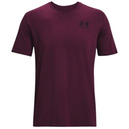 Under Armour Koszulka męska Under Armour Sportstyle Left Chest SS purpurowa 1326799 572