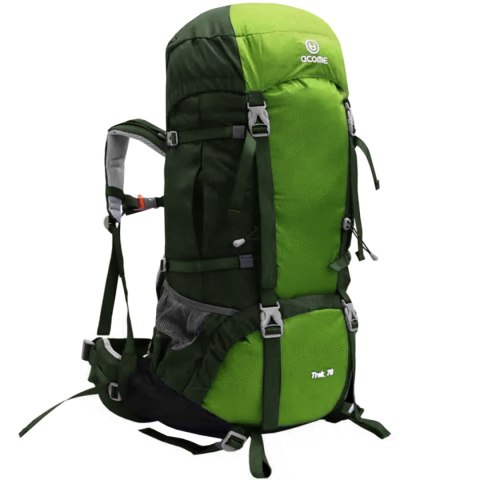 Acome Plecak turystyczny Acome Trek 70L zielony Acome Plecak turystyczny Acome Trek 70L zielony