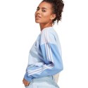 Adidas Bluza damska adidas Essentials 3-Stripes Crop błękitno-różowa IC9873