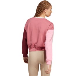 Adidas Bluza damska adidas Essentials 3-Stripes Crop różowa IC9875