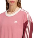 Adidas Bluza damska adidas Essentials 3-Stripes Crop różowa IC9875